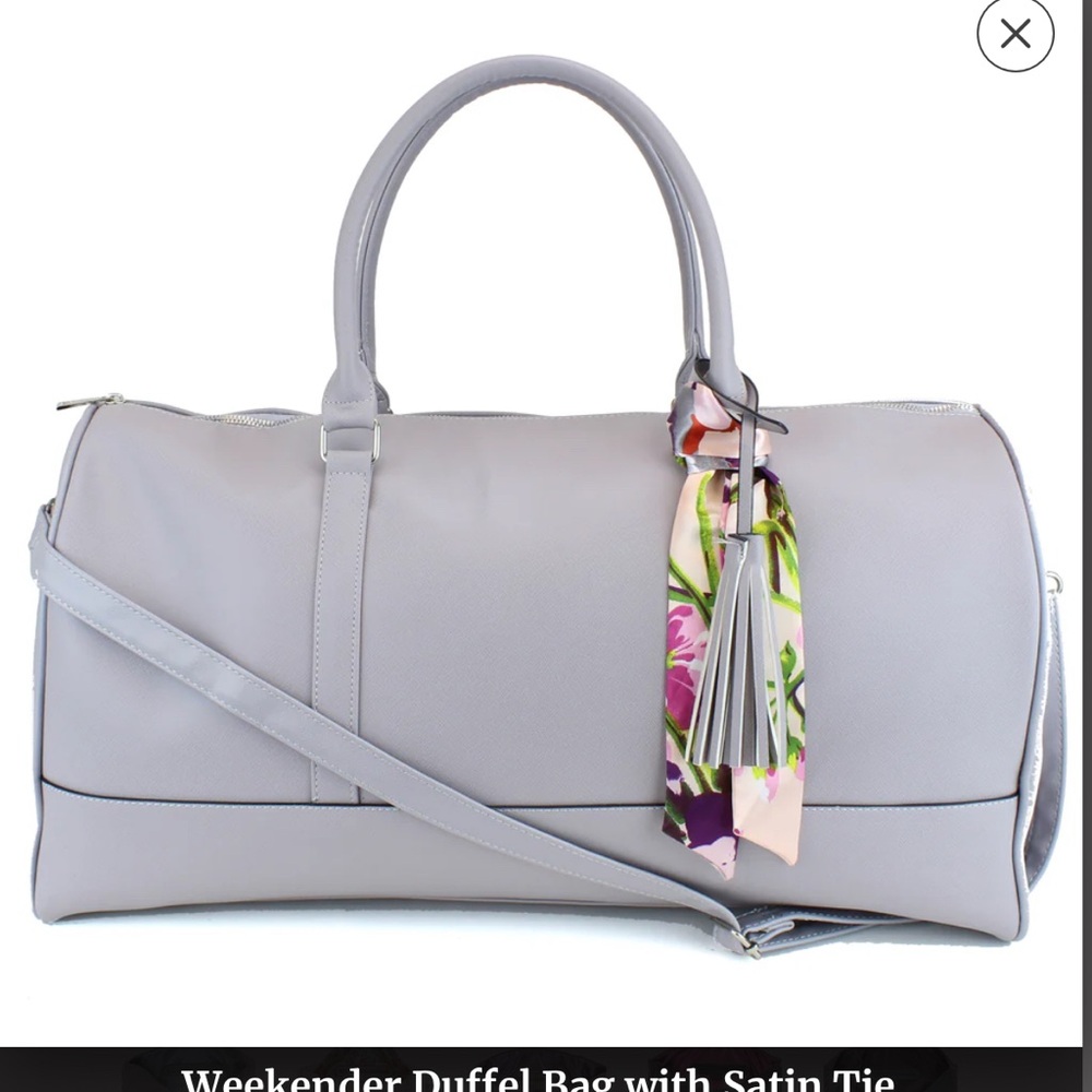 Ms Lovely Weekender Duffel Bag with Satin Tie